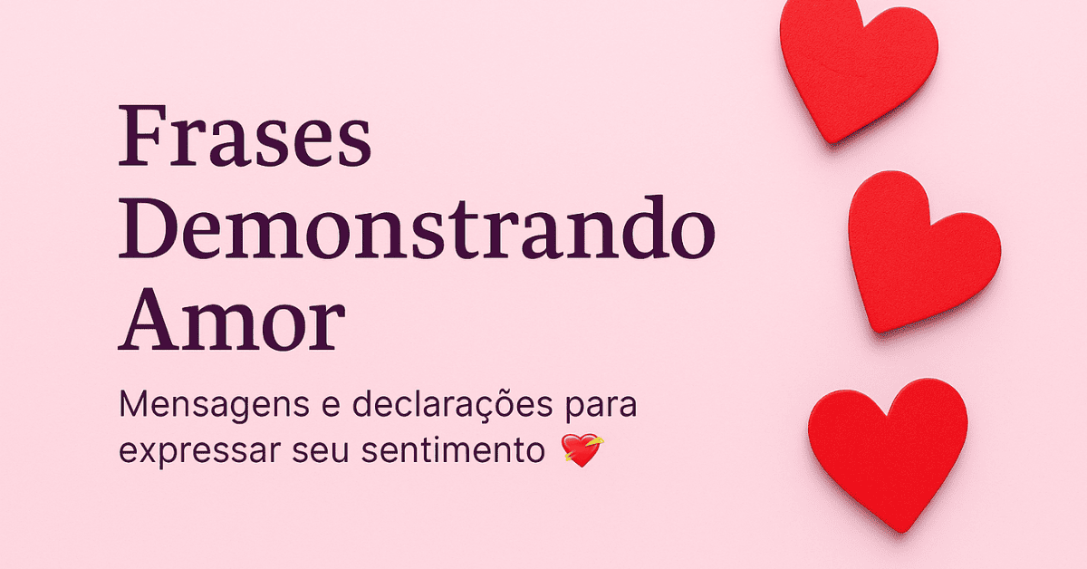 Frases Demonstrando Amor — Palavras que Falam com o Coração