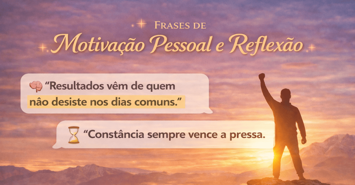 Frases Motivação Pessoal e Reflexão