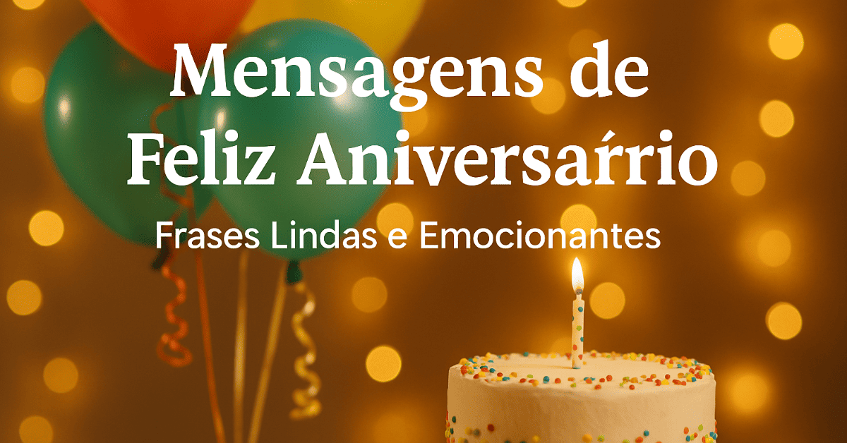 Mensagens de Feliz Aniversário: Palavras Que Tocam o Coração