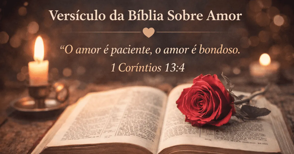 Versículo da Bíblia Sobre Amor: os 40 mais lindos explicados